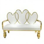 Luxury Bride Groom Sofa Gold - Image 2