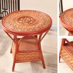 Rattan +wooden Modern Chair Set  - Image 2