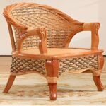 Rattan +wooden Modern Chair Set  - Image 2