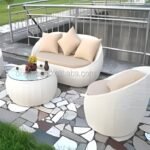 Outdoor Furniture Garden Sofa   Rattan / Wicker